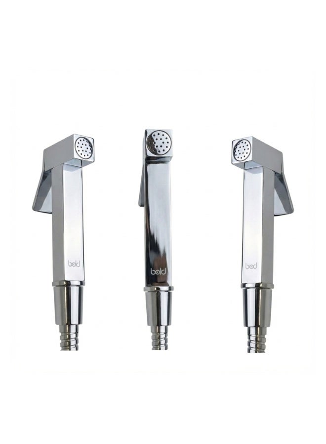 Bold Stella Brass Bidet Shattaf Handheld Sprayer for Toilet Bathroom Hygiene Adjustable Water Flow with Hot and Cold Control Leak Free Brass Core Chrome Finish Easy DIY Installation Water Saving Bidet for UAE Homes - Image 4